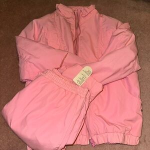 Listing for Pink fleece lined Lavon joggers